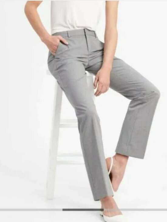 Banana Republic Pants - Banana Republic Logan Mid Rise Straight Leg Trouser Pants